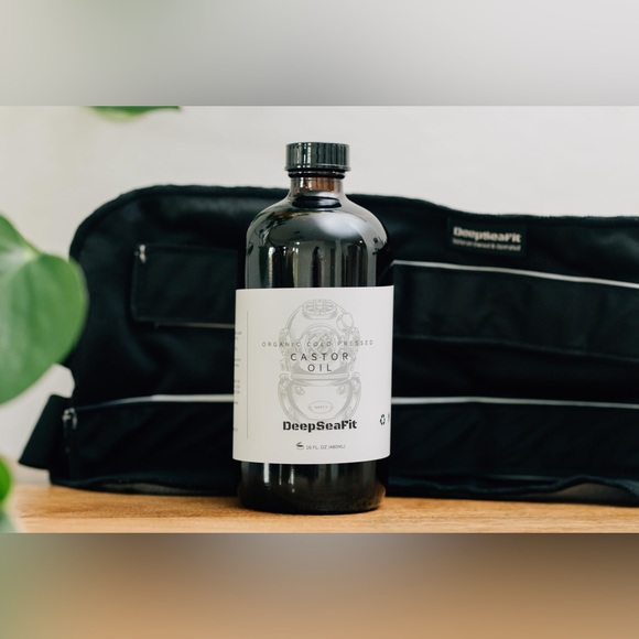 Castor Oil Pack & Wrap - Hexane Free Organic Cold Pressed Castor Oil in 16oz - Picture 5 of 10